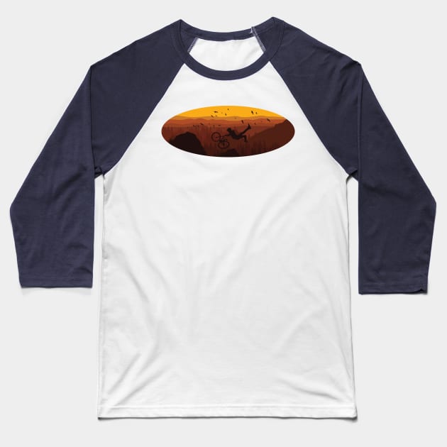Free Style Just Ride It Baseball T-Shirt by Olloway